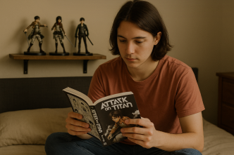 What time can you read the manga Attack on Titan figures?
